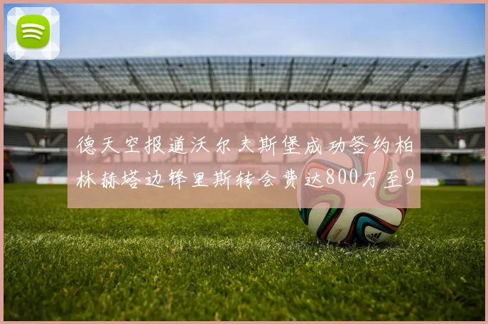 德天空报道沃尔夫斯堡成功签约柏林赫塔边锋里斯转会费达800万至900万欧元